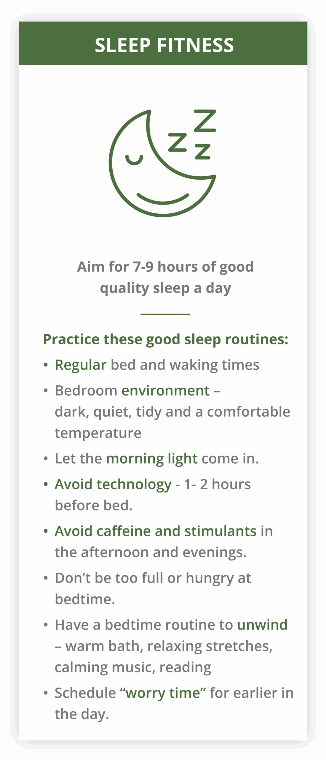 Sleep Fitness
